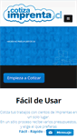 Mobile Screenshot of cotizaimprenta.cl