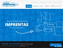 Tablet Screenshot of cotizaimprenta.cl